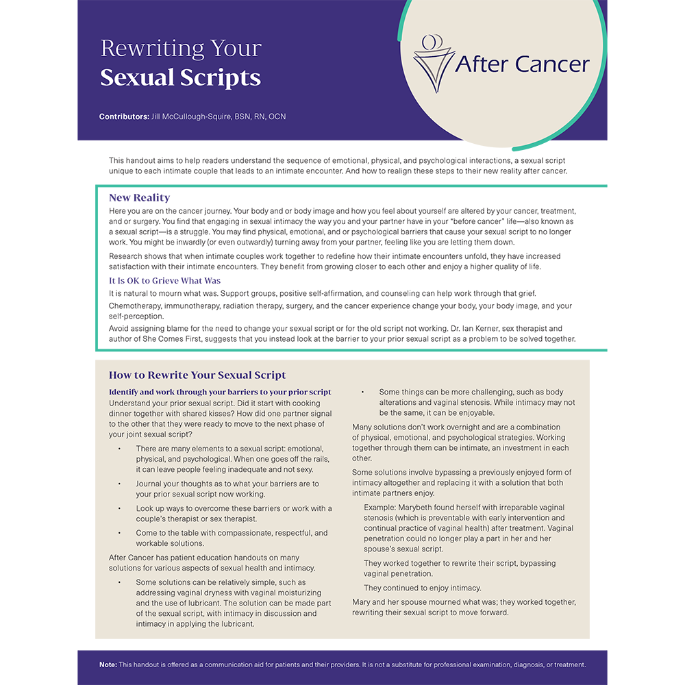 Rewriting Your Sexual Script - After Cancer