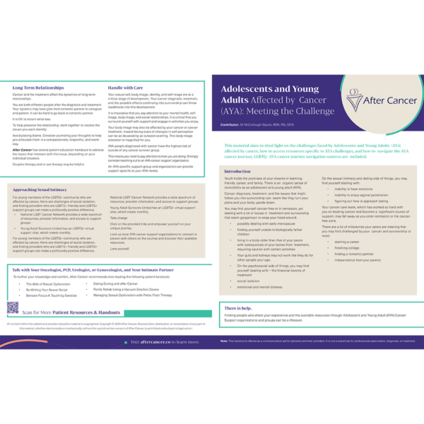 Adolescent & Young Adult Cancer Survivors