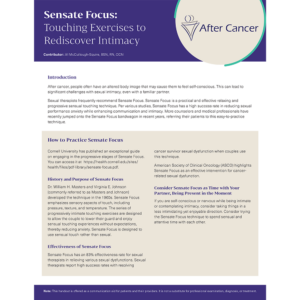 Sensate Focus: Touching Exercises to Rediscover Intimacy
