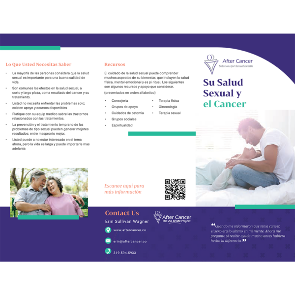 Sexual Health and Cancer Brochure - Spanish