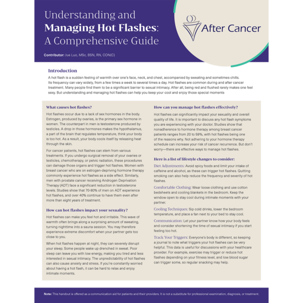 Understanding and Managing Hot Flashes: A Comprehensive Guide